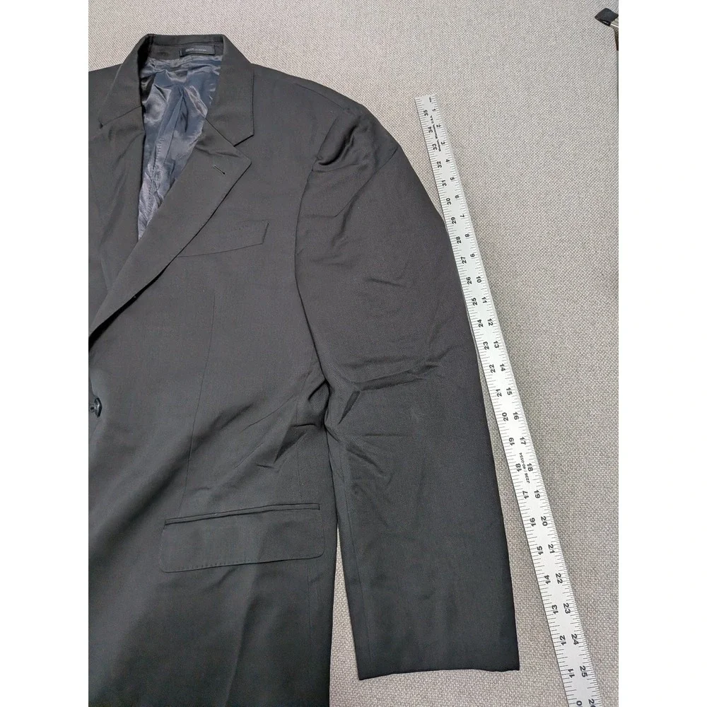 Armani Men's Suit Jacket Navy Blue USA 42R Italy 56 Wool Notch Lapel G Line Prom
